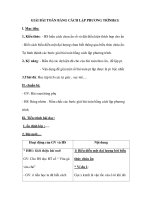 GIẢI BÀI TOÁN BẰNG CÁCH LẬP PHƯƠNG TRÌNH(t1) pptx