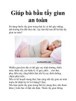 Giúp bà bầu tẩy giun an toàn doc