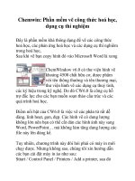 Chemwin: Phần mềm vẽ công thức hoá học, dụng cụ thí nghiệm docx