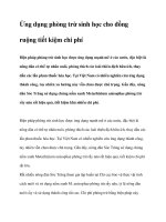 Ứng dụng phòng trừ sinh học cho đồng ruộng tiết kiệm chi phí ppt