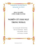 nghiên cứu bảo mật trong wimax