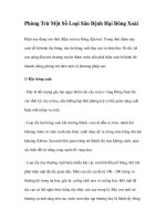 Phòng Trừ Một Số Loại Sâu Bệnh Hại Bông Xoài ppt