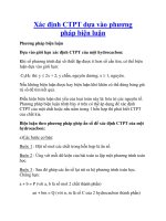 Xác định CTPT dựa vào phương pháp biện luận doc