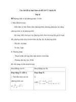 Các chủ đề tự chọn bám sát đối với CT chuẩn 10. Đại số.  Phương trình và hệ phương trình. (5 tiết) pptx