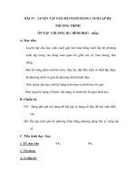 BÀI 17: LUYỆN TẬP GIẢI BÀI TOÁN BẰNG CÁCH LẬP HỆ PHƯƠNG TRÌNH docx