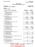 STATE OF CALIFORNIA SCHEDULE 4A PROGRAM: NONCONTRACT COMPUTATION OF MEDI-CAL INPATIENT ROUTINE SERVICE COST pot