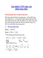 Xác định CTPT dựa vào phản ứng cháy pptx