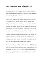 Bón Phân Cho Xoài Đồng Tiến 15 pptx