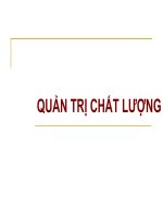 Bài giảing quản trị chất lượng  chủ đề 1 tổng quan cần biết