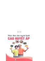 Thực đơn cho người bệnh cao huyết áp part 1 potx