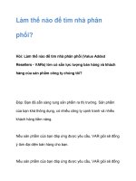 Làm thế nào để tìm nhà phân phối? docx