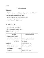 TOÁN Tiết 5: Luyện tập ppt