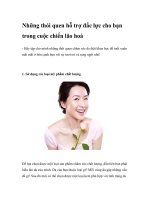 Những thói quen hỗ trợ đắc lực cho bạn trong cuộc chiến lão hoá docx