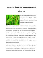 Một số yếu tố phát sinh bệnh đạo ôn và cách phòng trừ docx