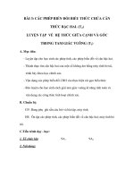 BÀI 3: CÁC PHÉP BIẾN ĐỔI BIỂU THỨC CHỨA CĂN THỨC BẬC HAI doc