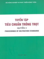 Tuyển tập tiêu chuẩn trồng trọt tập 3 part 1 ppt