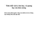 Tính chất vật lý, hóa học, và quang học của kim cương pptx