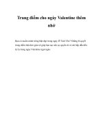 Trang điểm cho ngày Valentine thêm nhớ pptx