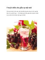 5 tuyệt chiêu che giấu sự mệt mỏi docx