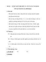 BÀI 22:LUYỆN TẬP VỀ HỆ THỨC VI – ÉT VÀ CÁC ỨNG DỤNG doc