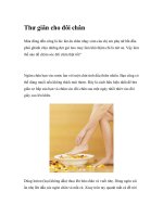 Thư giãn cho đôi chân pot