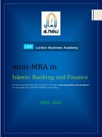 Islamic Banking and Finance Formation professionnelle en finance islamique pour la première fois au Maroc. co-organisée avec OPTIMA FINANCE Consulting_2 docx