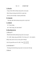 Tiết 54 LUYỆN TẬP potx