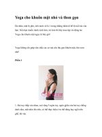 Yoga cho khuôn mặt nhỏ và thon gọn docx