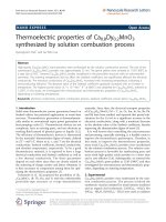 Báo cáo hóa học: 