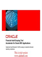 Financial Audit Scoping Tool Accelerator for Oracle GRC Applications_part1 pdf