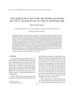 Báo cáo nghiên cứu khoa học 