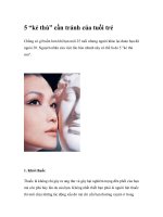 5 “kẻ thù” cần tránh của tuổi trẻ pot