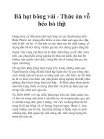 Bã hạt bông vải - Thức ăn vỗ béo bò thịt ppt