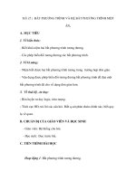 Tiết 35 : BẤT PHƯƠNG TRÌNH VÀ HỆ BẤT PHƯƠNG TRÌNH MỘT ẨN potx