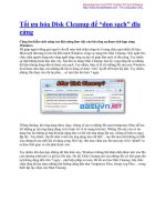 Tối ưu hóa Disk Cleanup để “dọn sạch” đĩa cứng doc