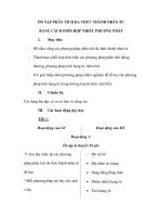 ÔN TẬP PHÂN TÍCH ĐA THỨC THÀNH NHÂN TỬ BẰNG CÁCH PHỐI HỢP NHIỀU PHƯƠNG PHÁP doc