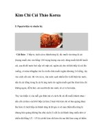 Kim Chi Cải Thảo Korea ppt