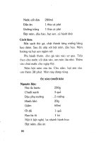 Thực đơn dinh dưỡng cho bà mẹ mang thai và sinh con part 7 pdf