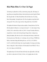 Bón Phân Hữu Cơ Cho Cải Ngọt docx