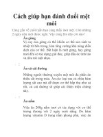 Cách giúp bạn đánh đuổi mệt mỏi pot