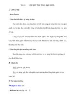 Tiết 05: CÁC QUY TẮC TÍNH ĐẠO HÀM doc