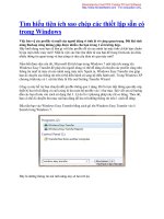 Tìm hiểu tiện ích sao chép các thiết lập sẵn có trong Windows ppt
