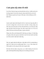 Cách giảm nếp nhăn tốt nhất pptx