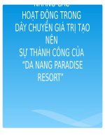 Phân tích chiến lược phối hợp nhịp nhàng các hoạt động trong dây chuyền giá trị tạo nên sự thành công