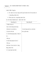 Tiết 131: SỐ 1 TRONG PHÉP NHÂN VÀ PHÉP CHIA potx