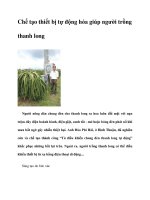 Chế tạo thiết bị tự động hóa giúp người trồng thanh long pot