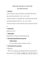 TÍNH CHẤT CHIA HẾT CỦA MỘT TỔNG DẤU HIỆN CHIA HẾT potx