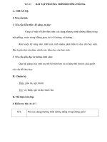 Tiết 45 :BÀI TẬP PHƯƠNG TRÌNH ĐƯỜNG THẲNG potx