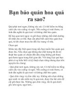 Bạn bảo quản hoa quả ra sao? doc