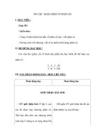 ÔN TẬP : KHÁI NIỆM VỀ PHÂN SỐ docx